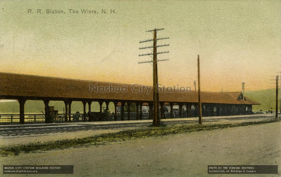 Postcard: Railroad Station, The Weirs, New Hampshire
